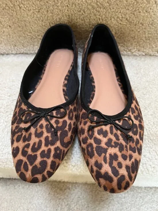 LEOPARD PRINT FLATS SIZE 9 - Picture 3 of 5